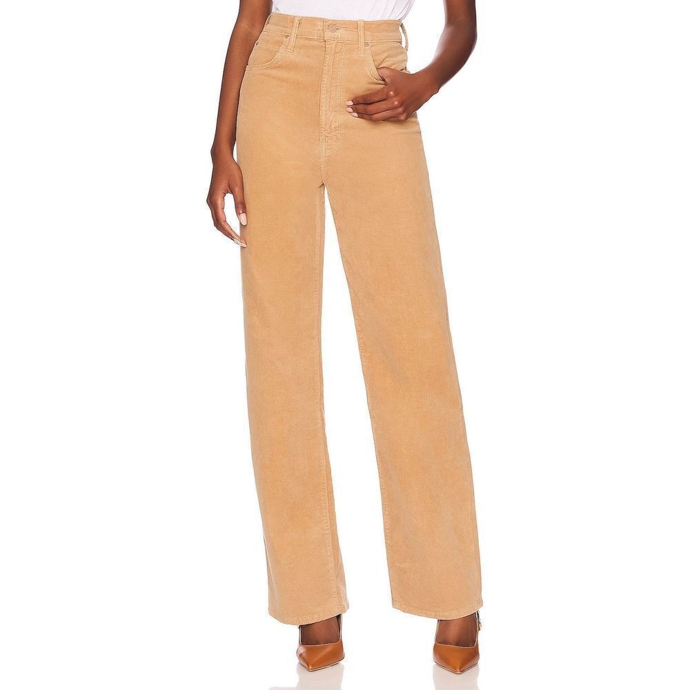 Mother High Waisted Tunnel Vision Sneak Corduroy Pant Cafe Spice Women's Size 25